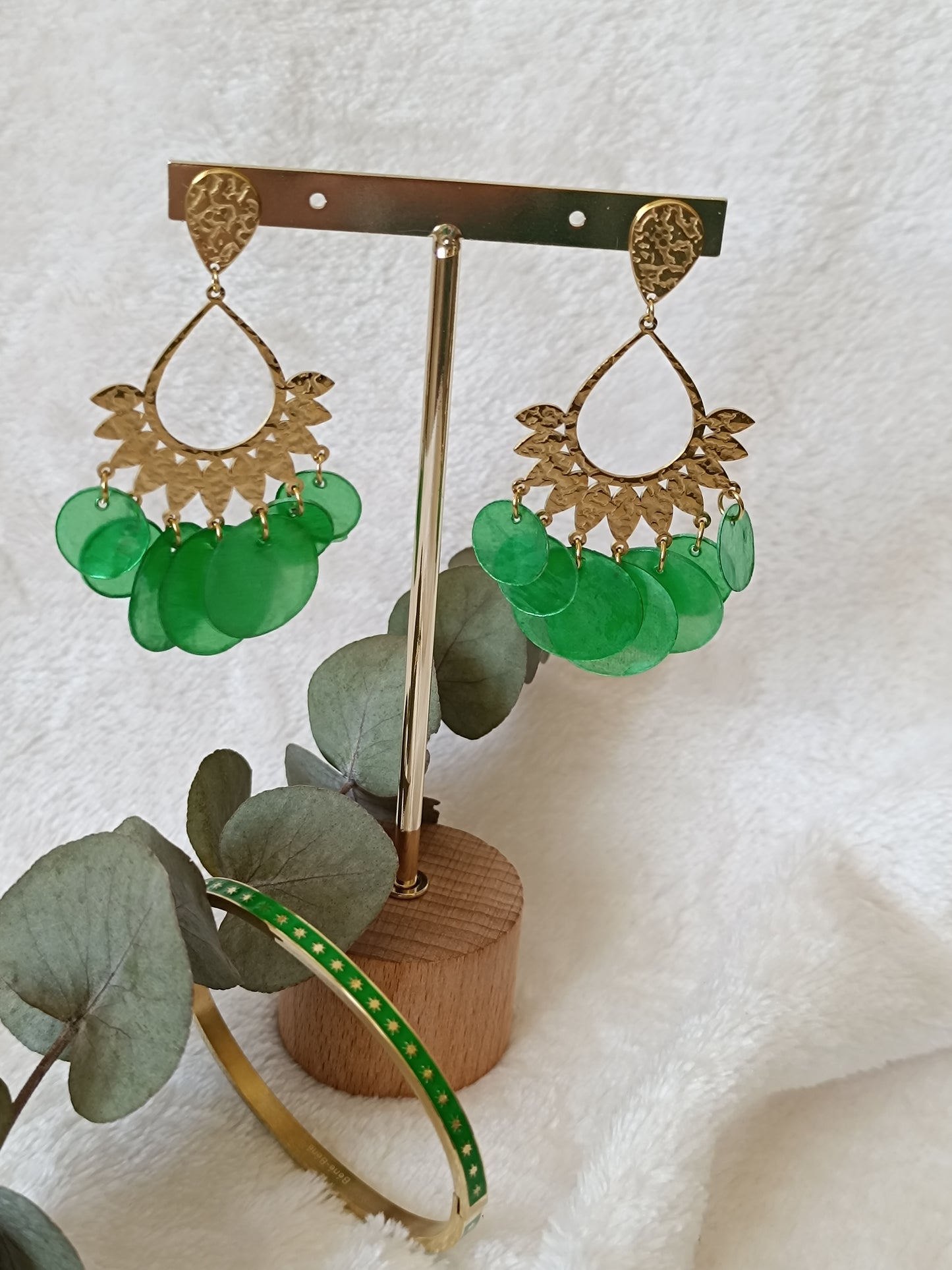 Bracelet Jonc vert