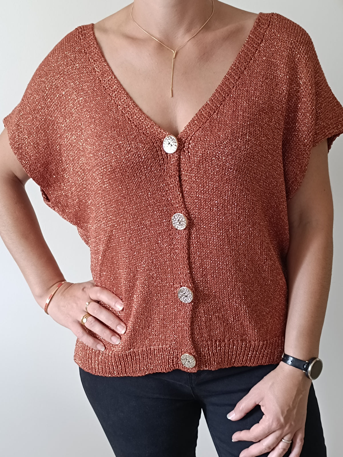 Gilet James terracotta