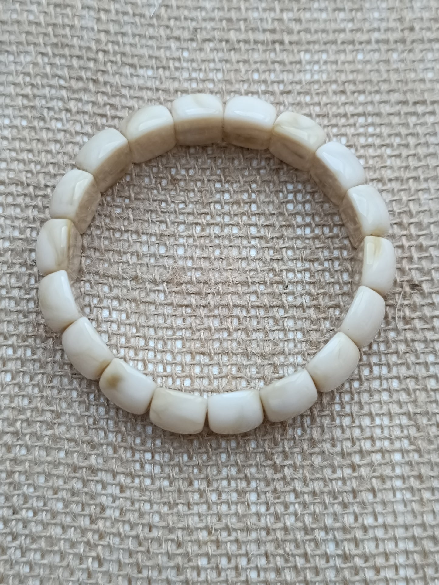 Bracelet élastique vanille