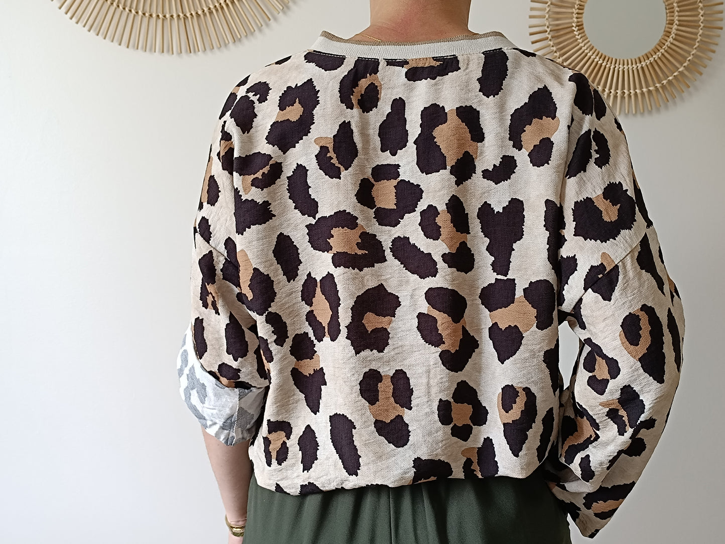 Blouse Léopard beige
