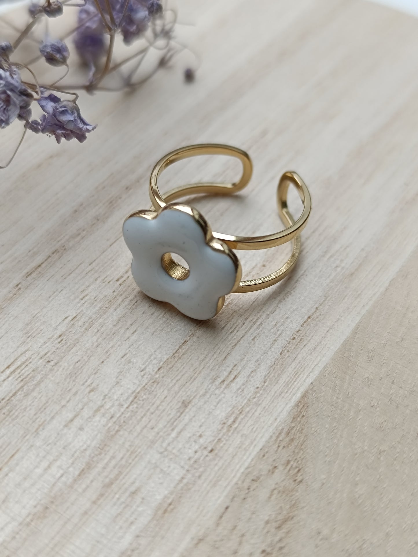 Bague Hermione blanche