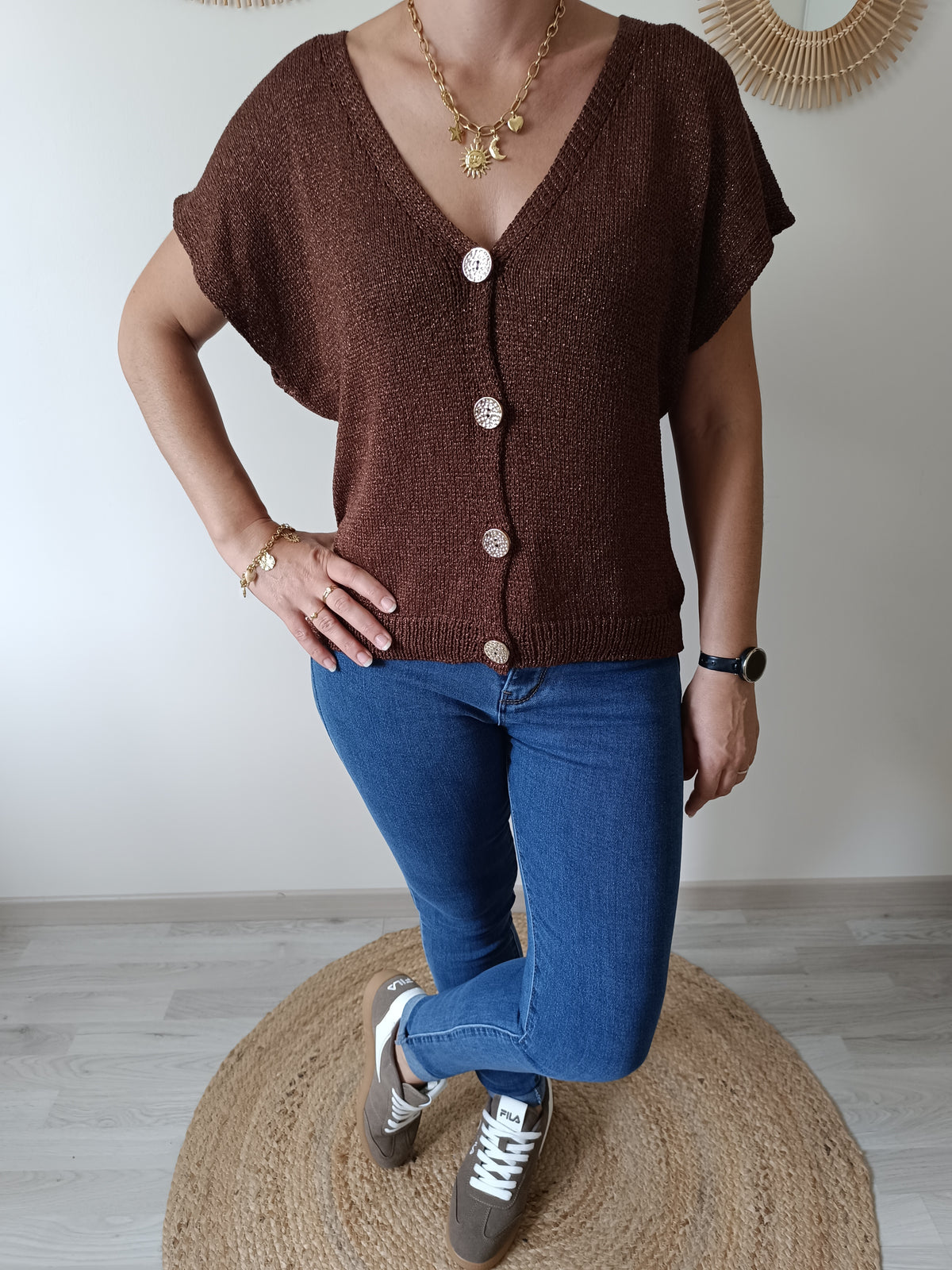 Gilet James chocolat