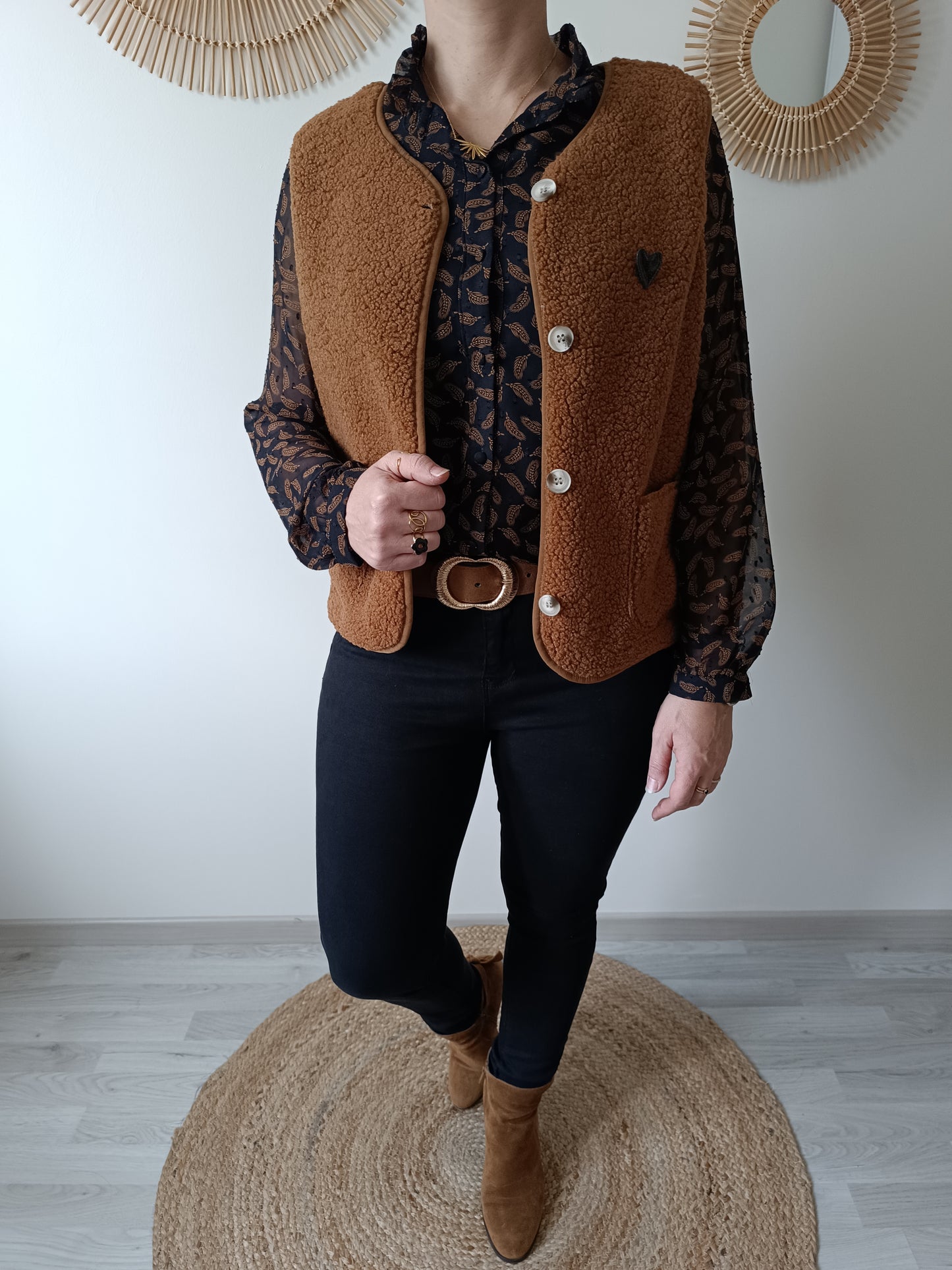 Gilet Julien camel