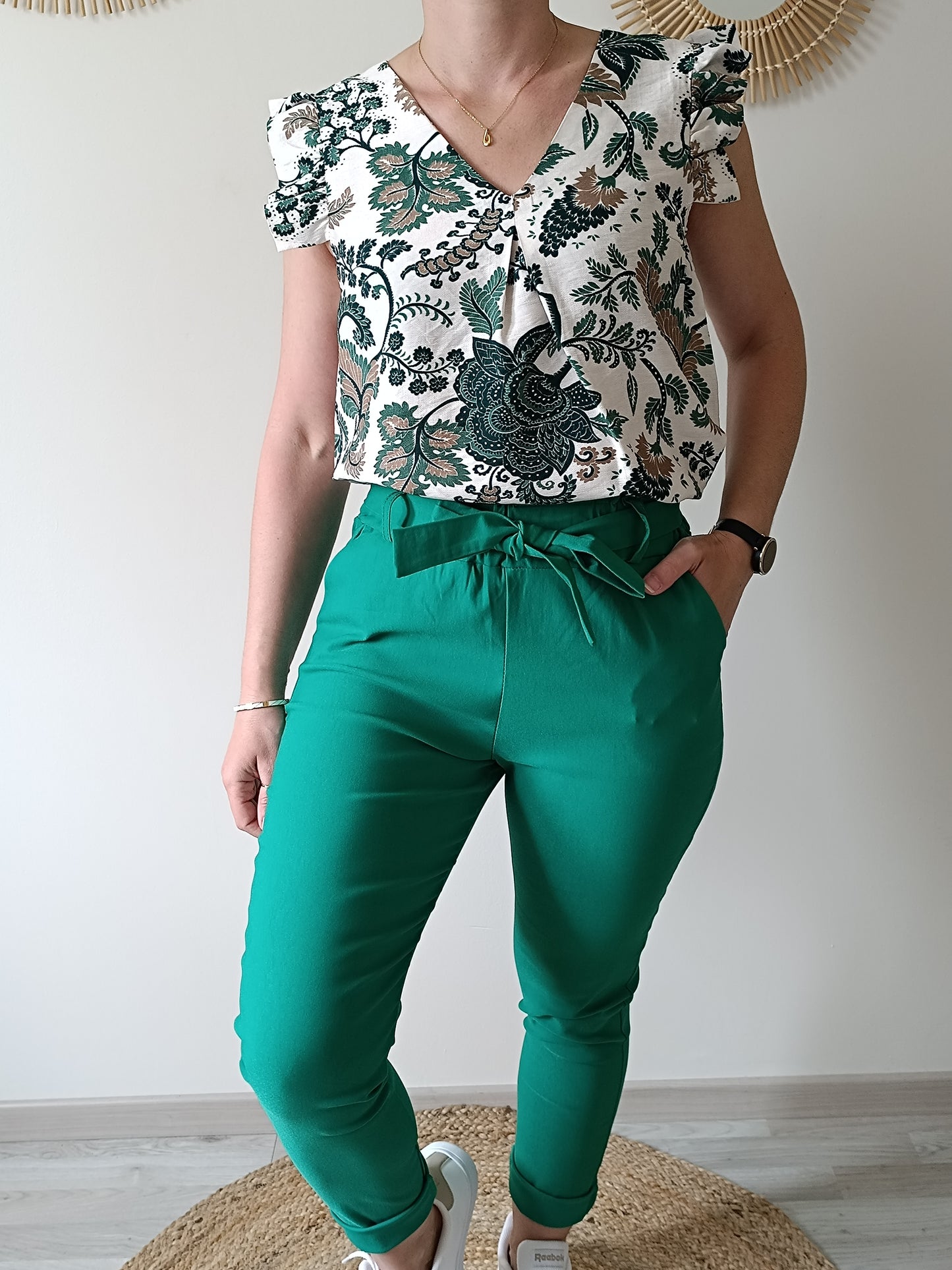 Pantalon Sacha vert