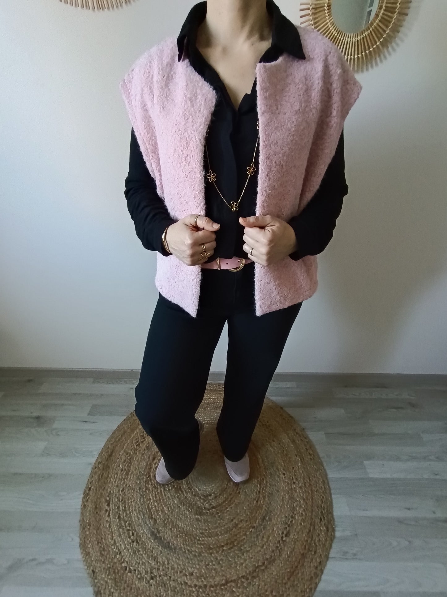 Gilet Dylan rose