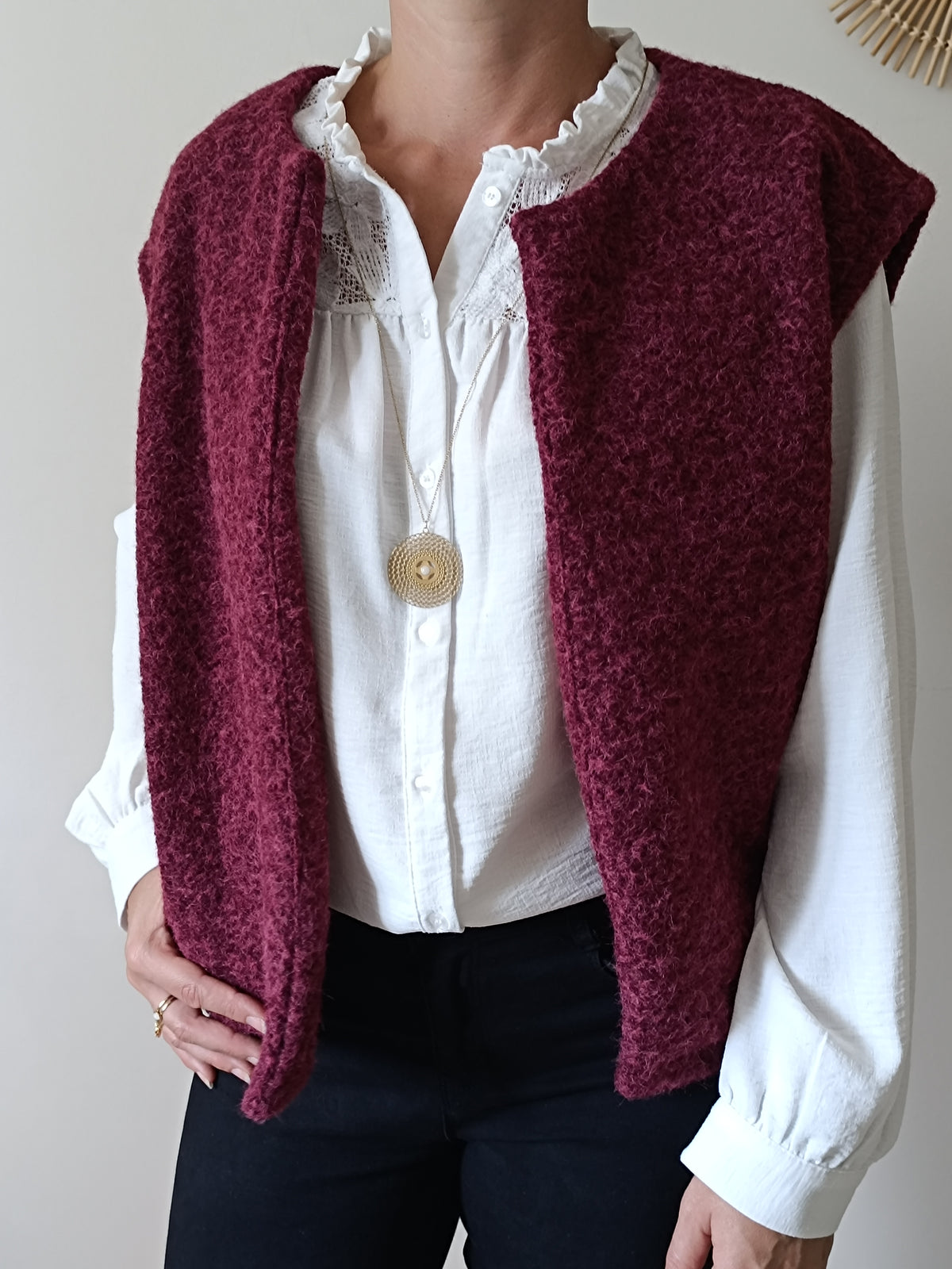 Gilet Tao Bordeaux