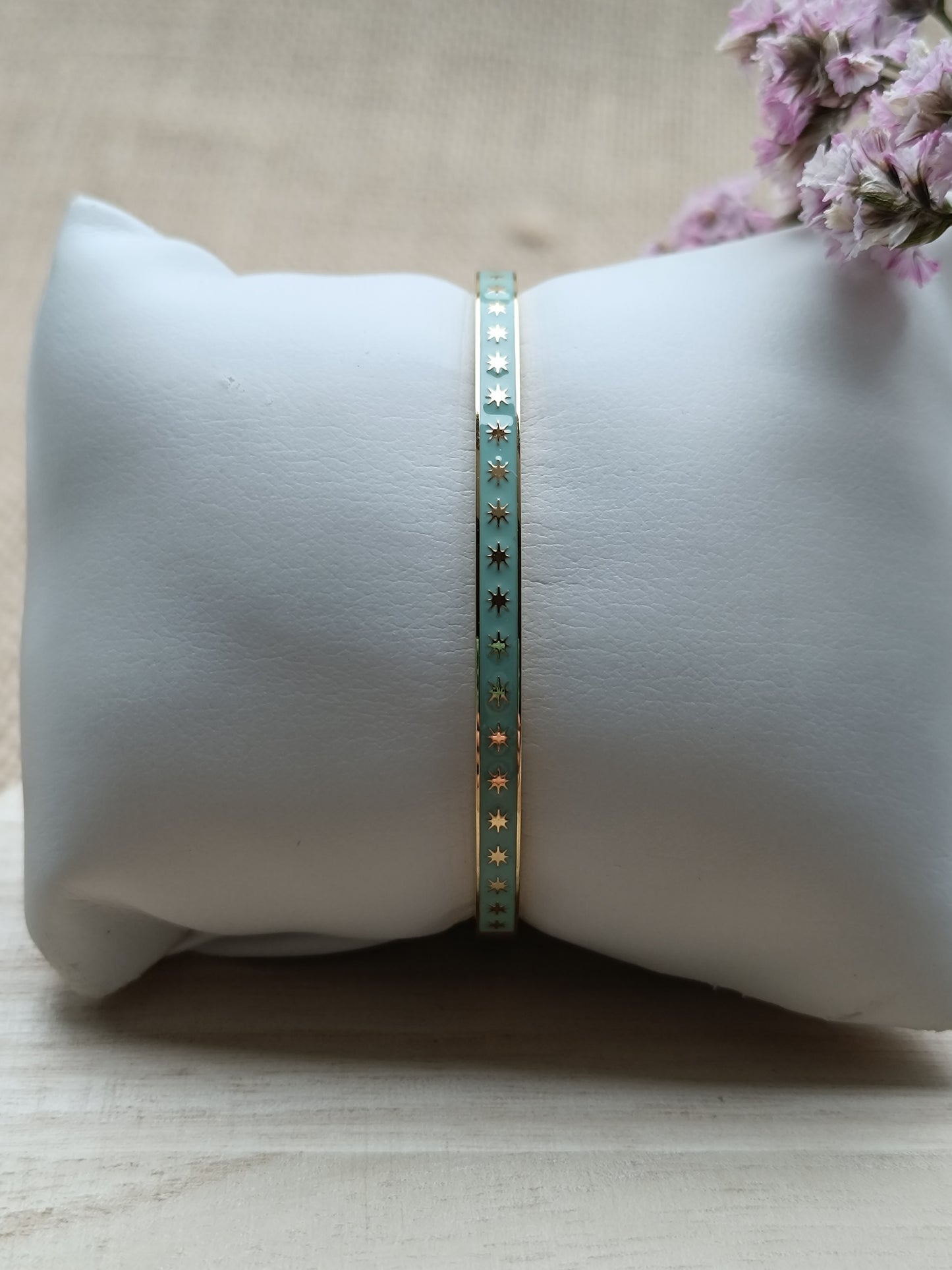 Bracelet Jonc bleu clair