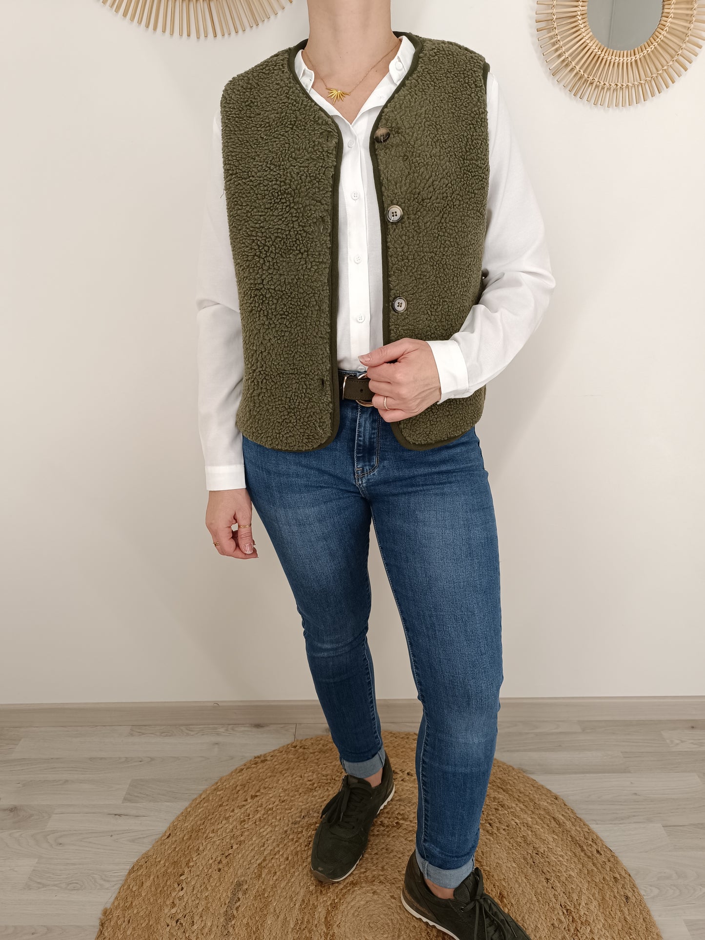 Gilet Lilian kaki