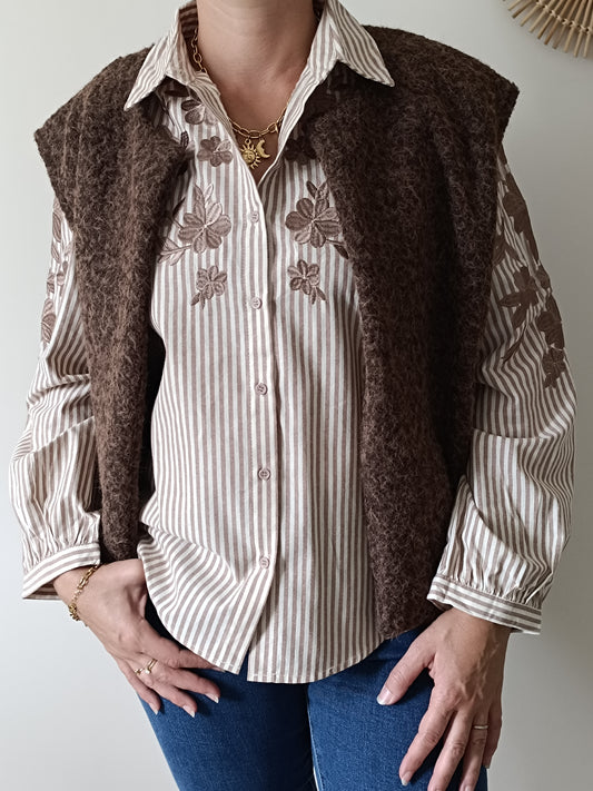 Gilet Tao chocolat