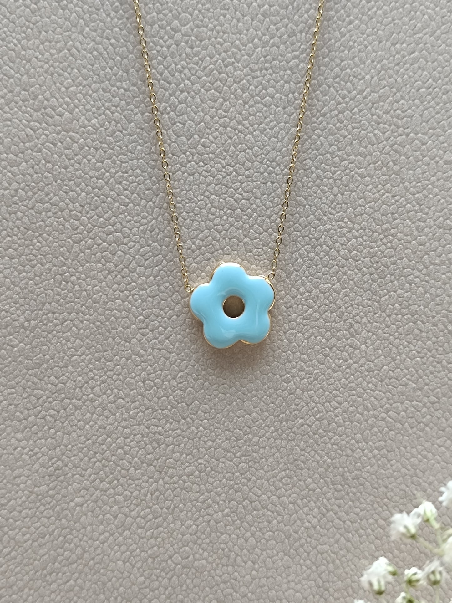 Collier Hermione bleu clair