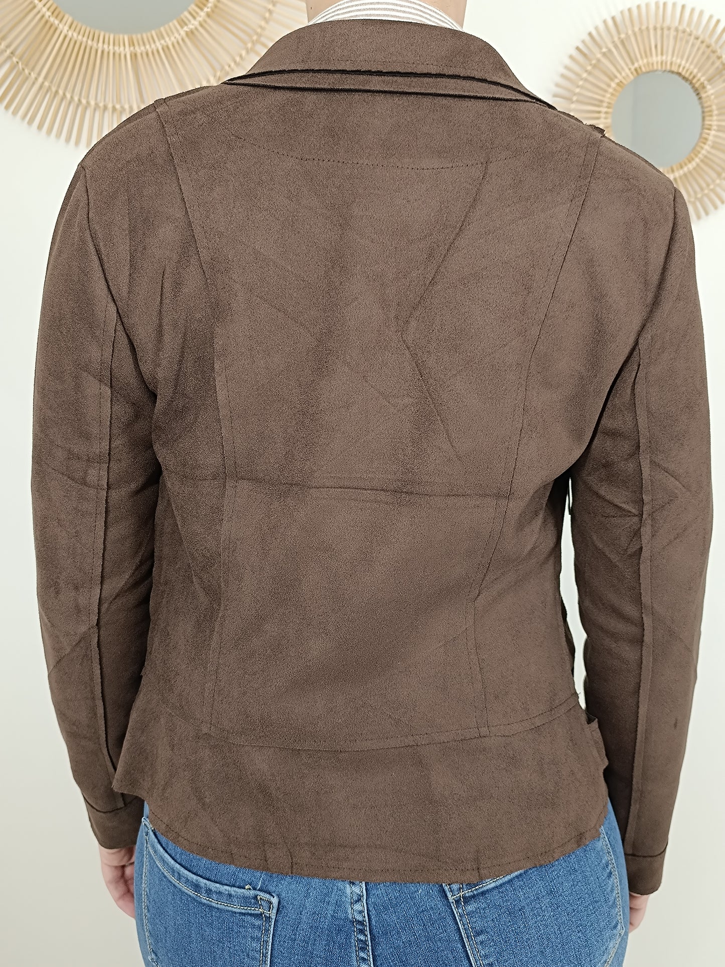 Perfecto suédine chocolat