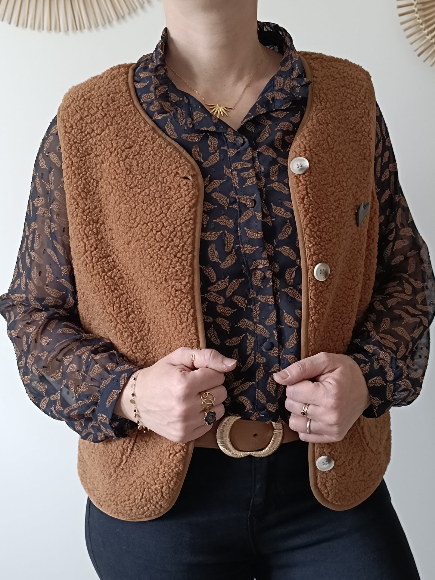 Gilet Julien camel