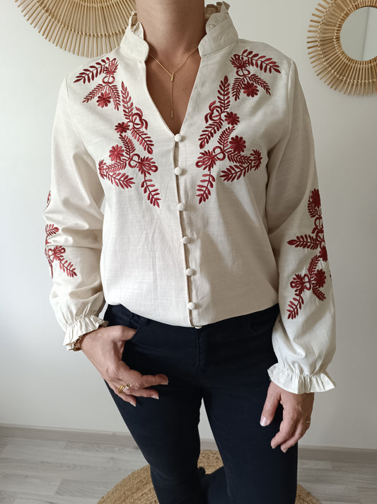 Chemisier Lucie beige