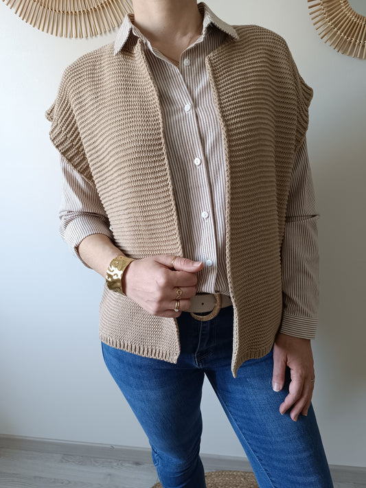 Gilet Martin camel