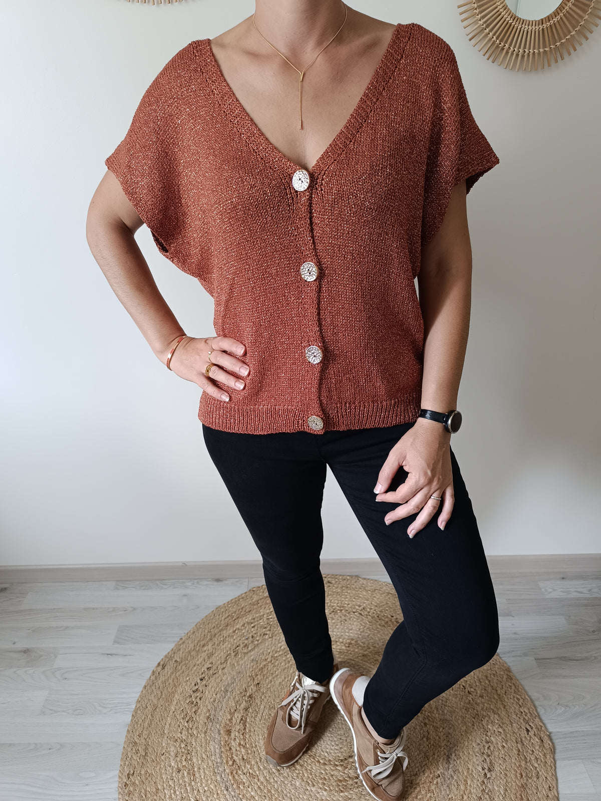 Gilet James terracotta