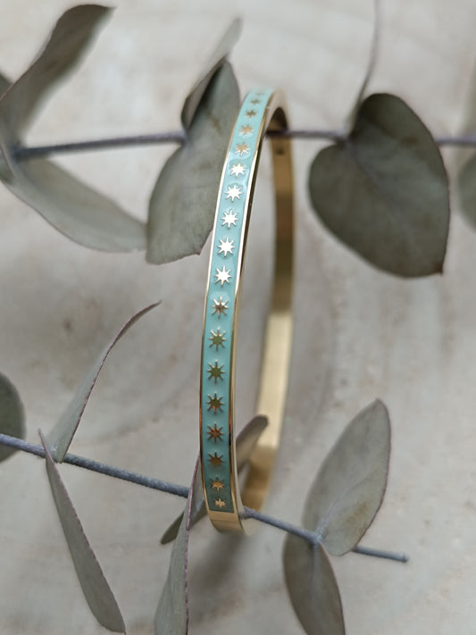 Bracelet Jonc bleu clair