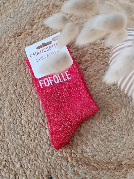Chaussettes à paillettes - Fofolle
