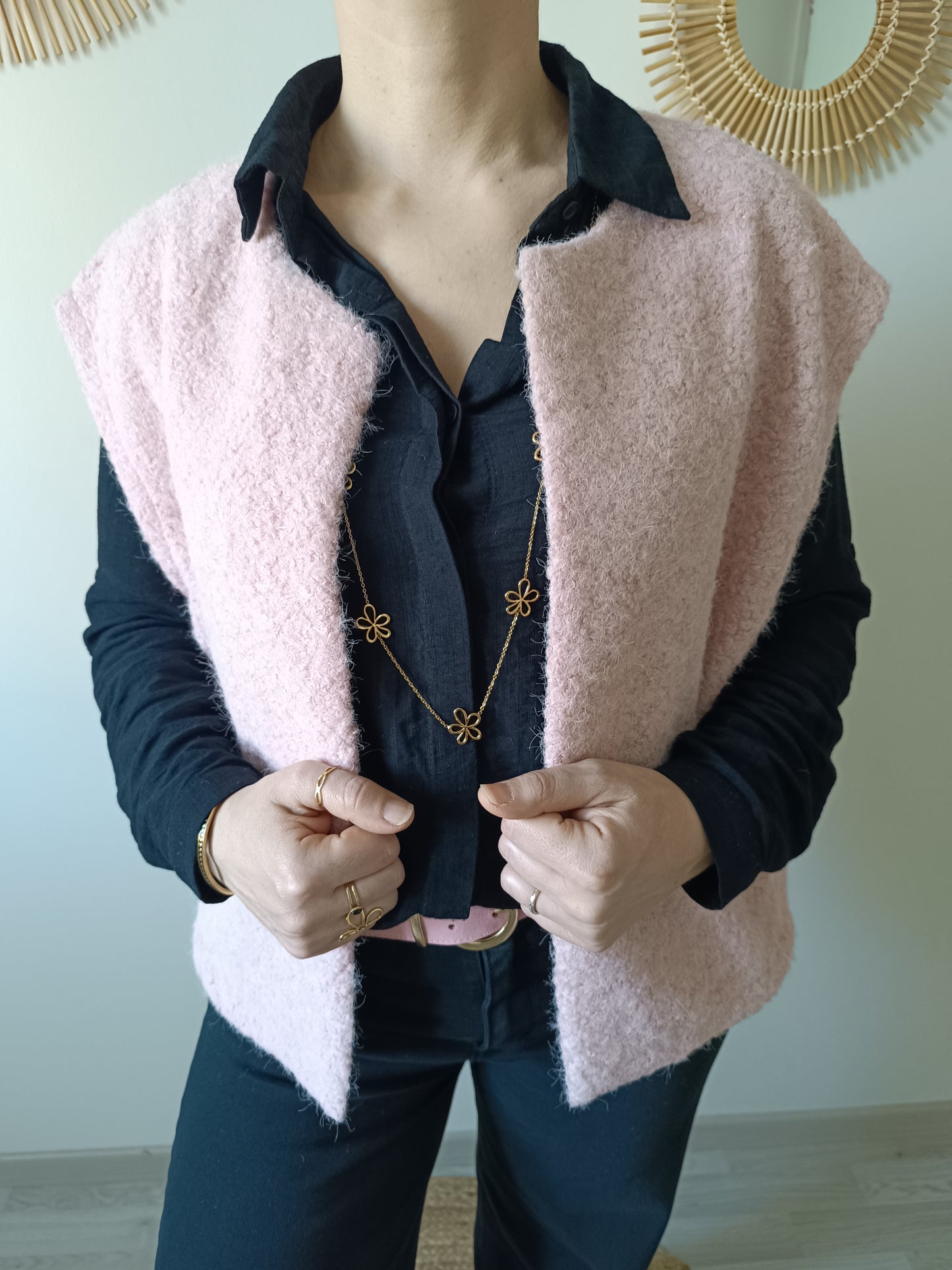 Gilet Dylan rose