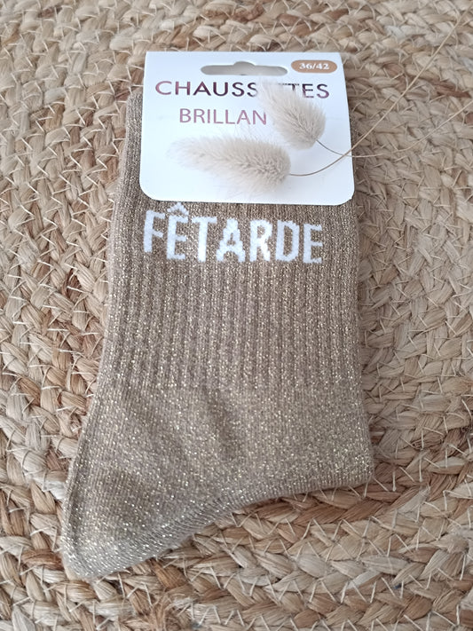 Chaussettes à paillettes - Fêtarde
