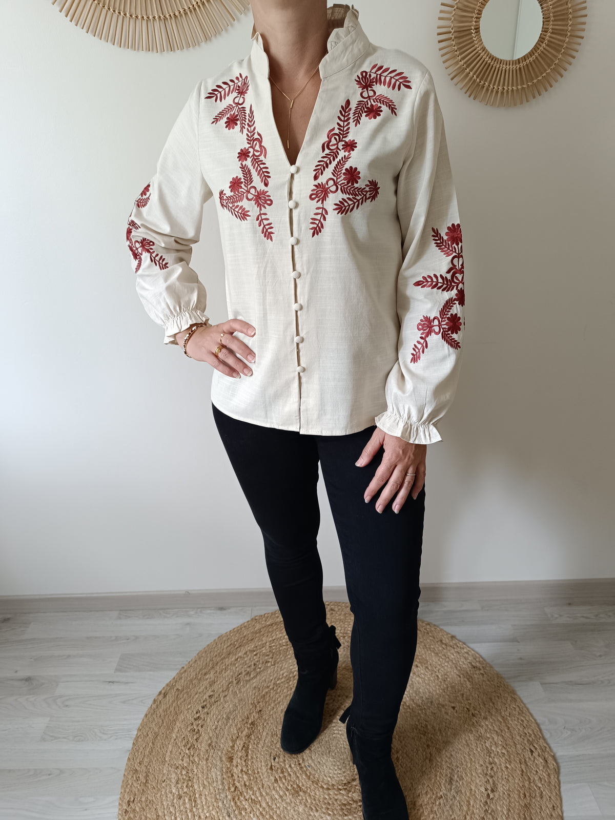 Chemisier Lucie beige