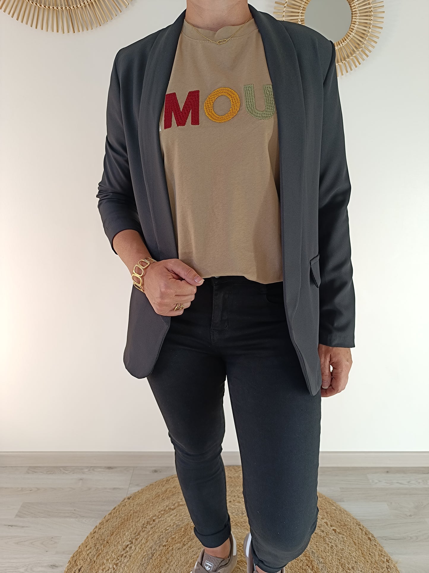 Tee-shirt "AMOUR" camel