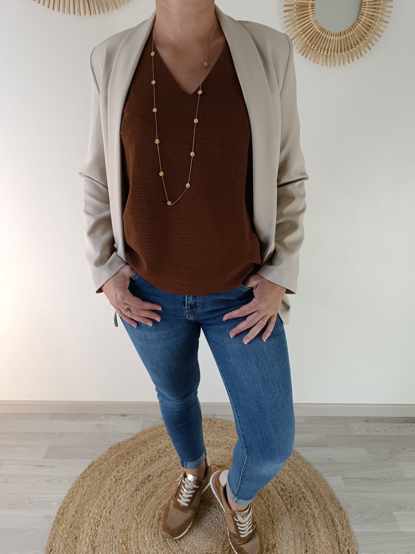 Blouse Kélia marron