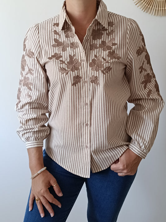Chemisier Natalia taupe