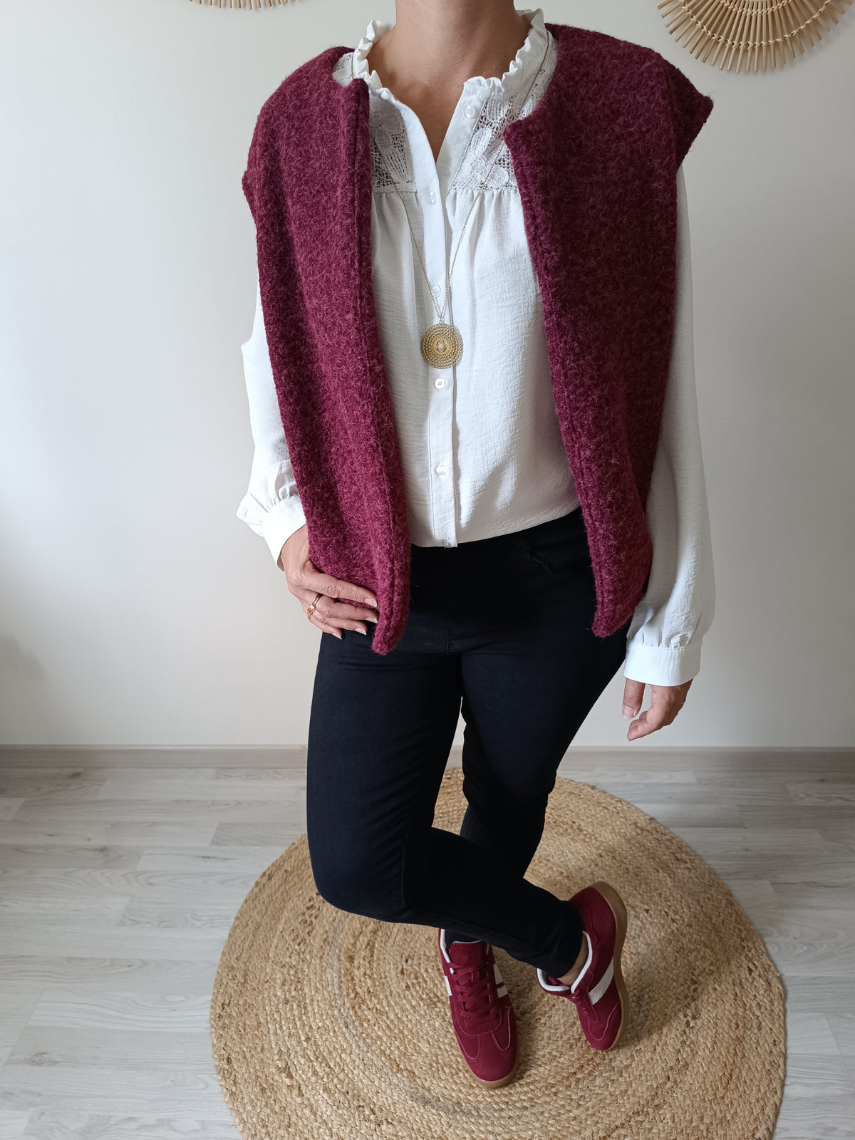 Gilet Tao Bordeaux