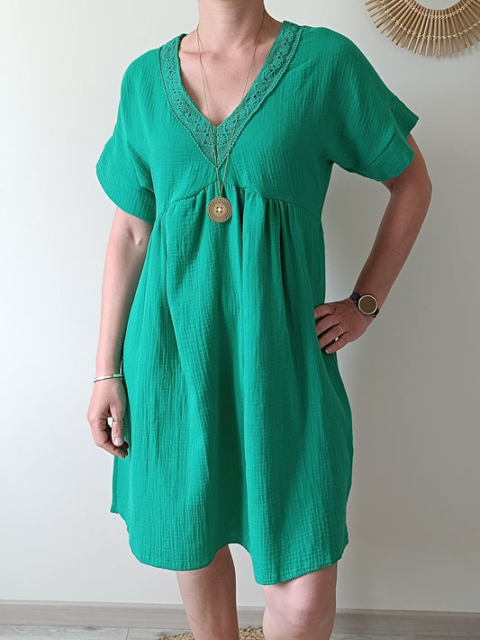 Robe Margaux verte