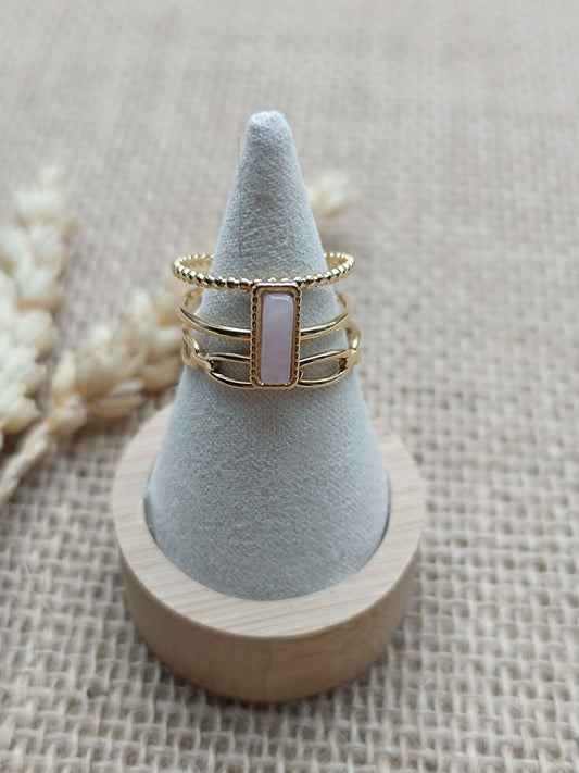 Bague Naora rose