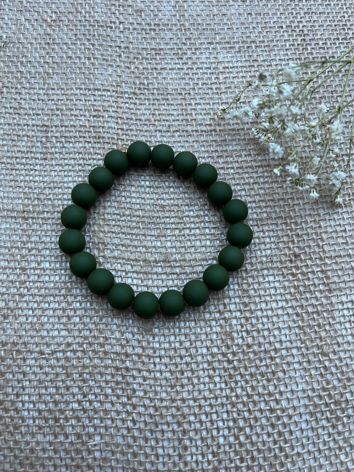 Bracelet élastique kaki