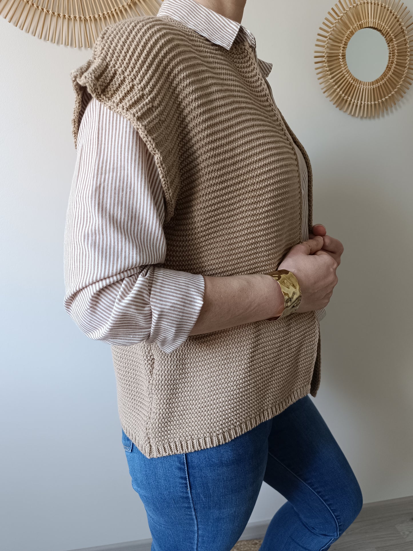 Gilet Martin camel