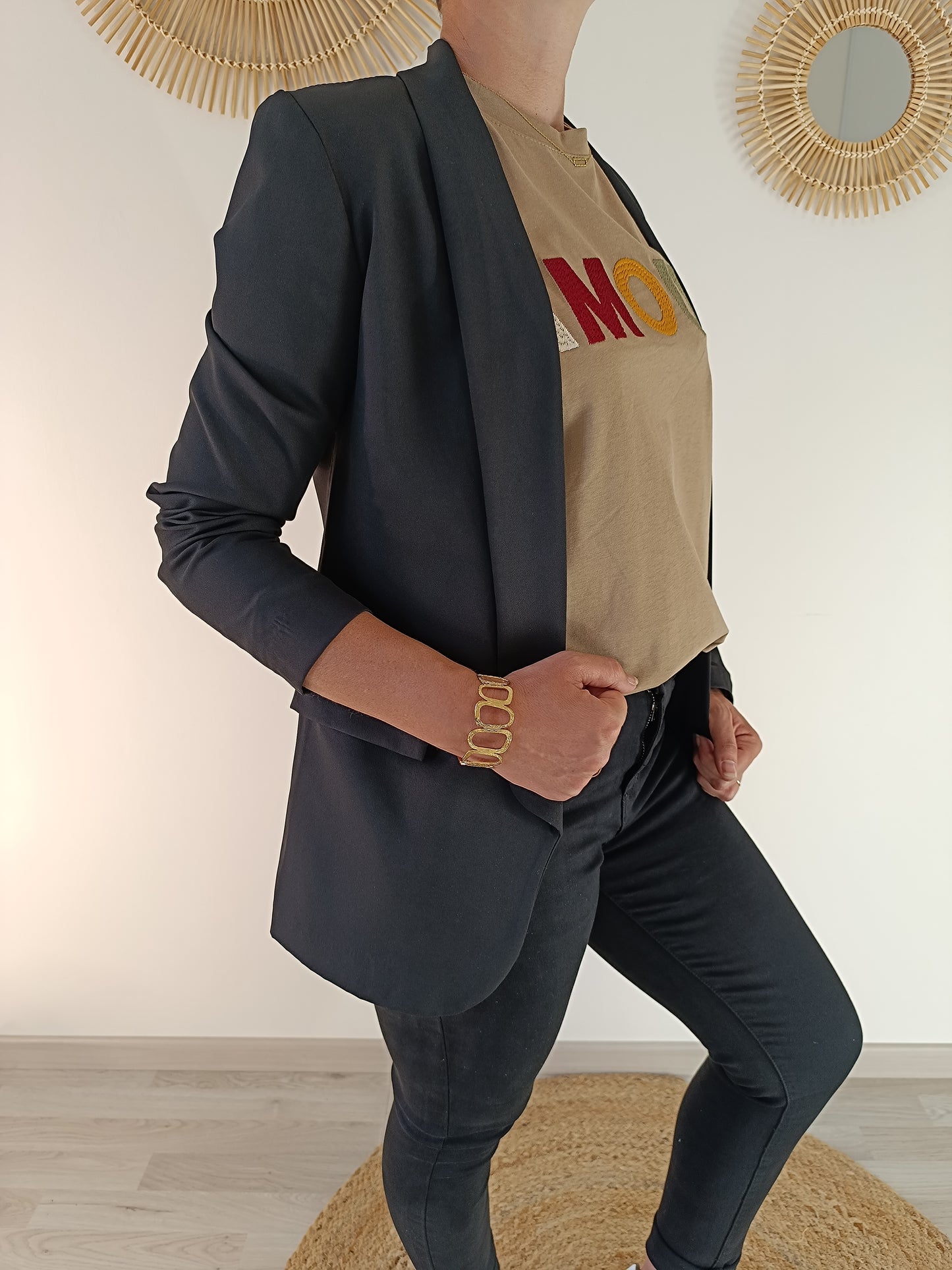Tee-shirt "AMOUR" camel