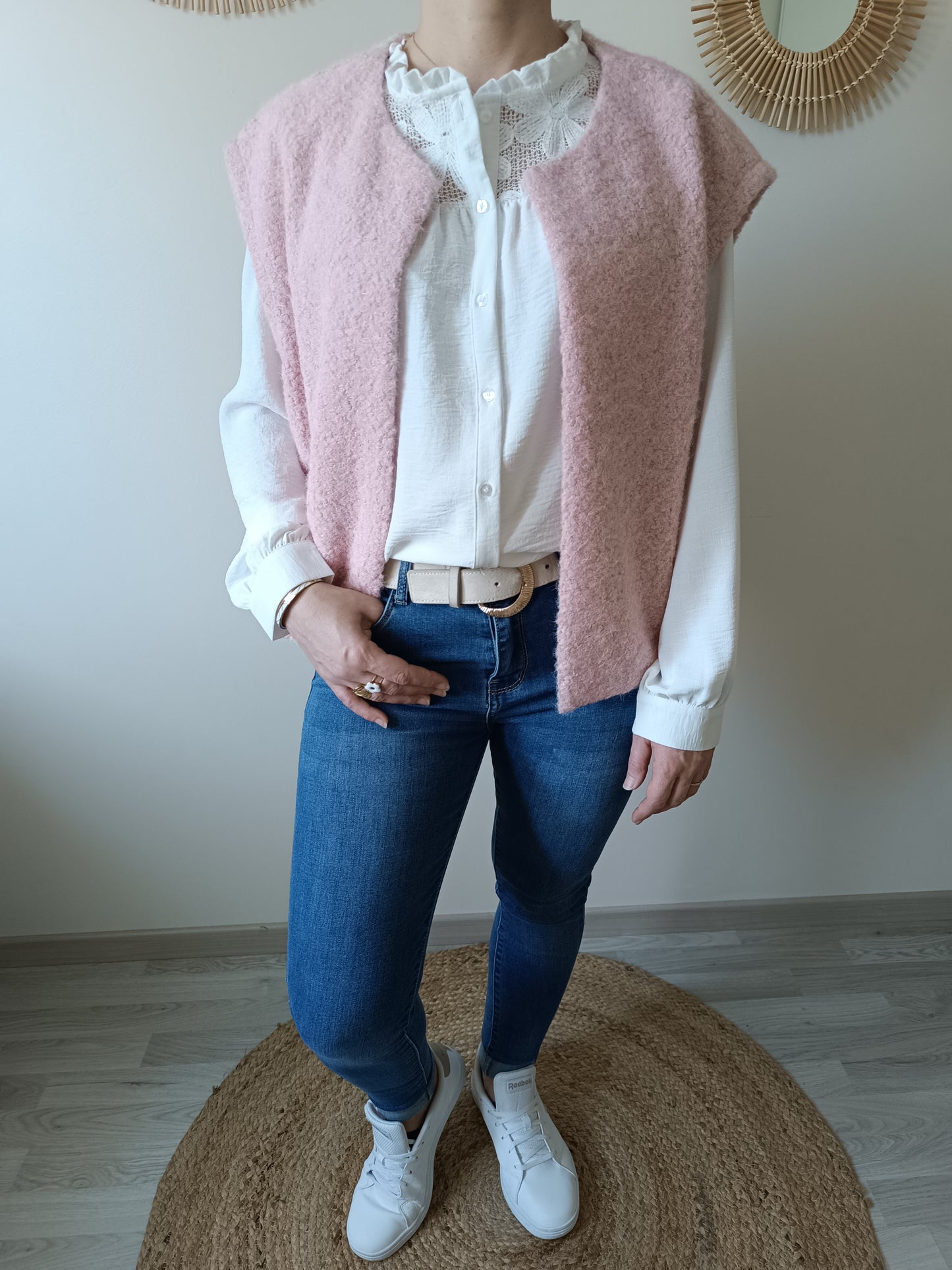 Gilet Dylan rose