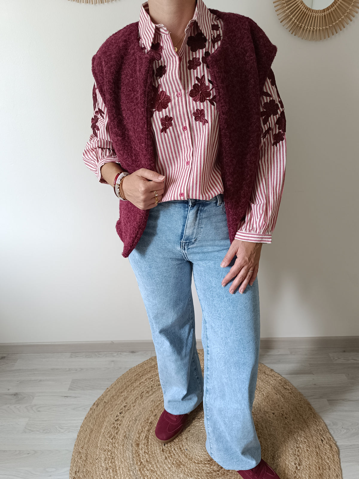 Gilet Tao Bordeaux