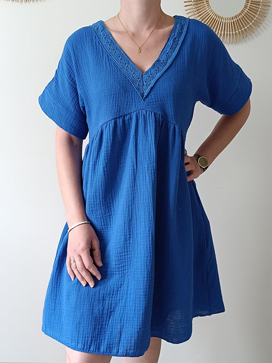 Robe Margaux bleu roi