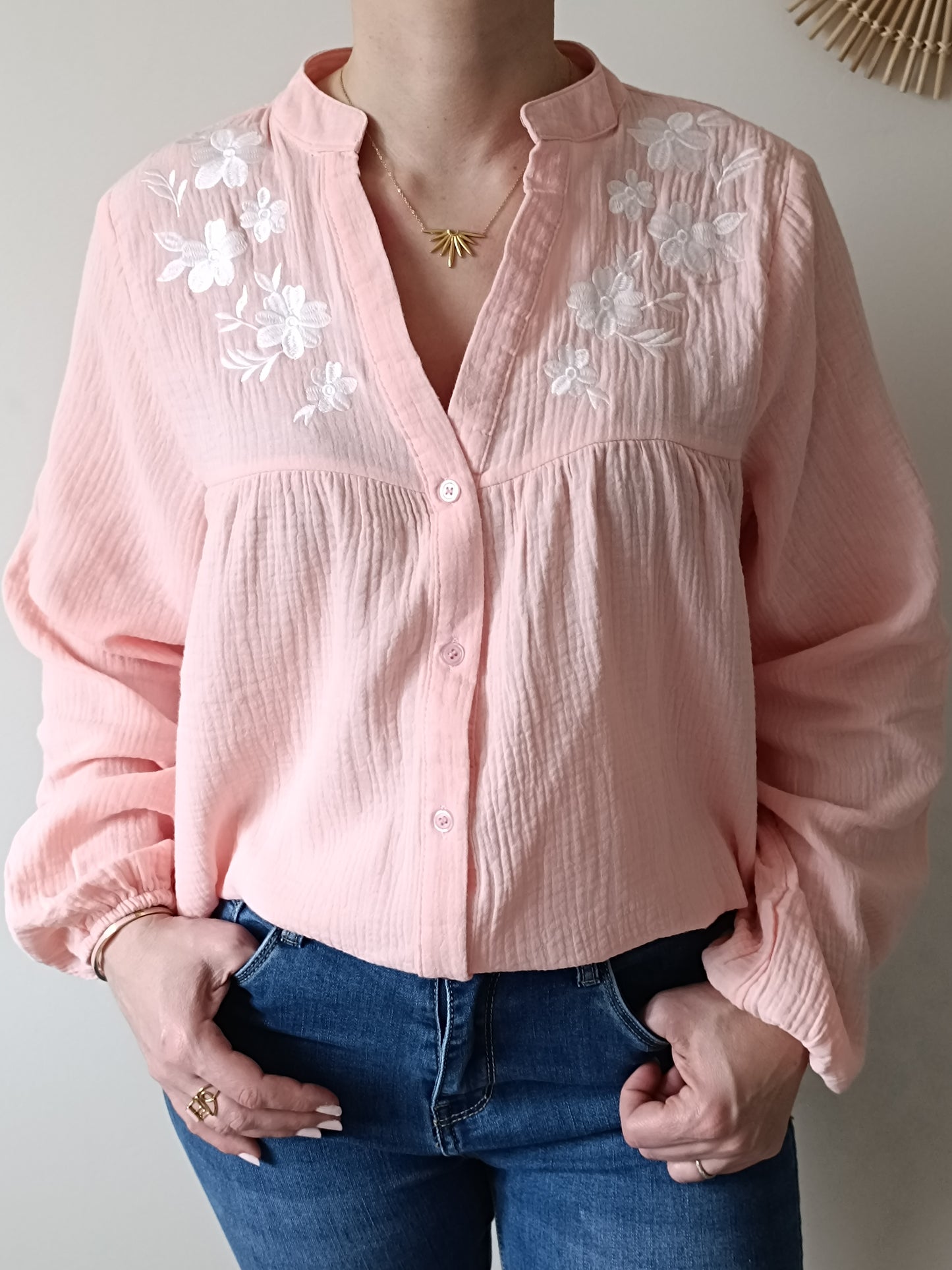 Chemisier Céléna Abricot