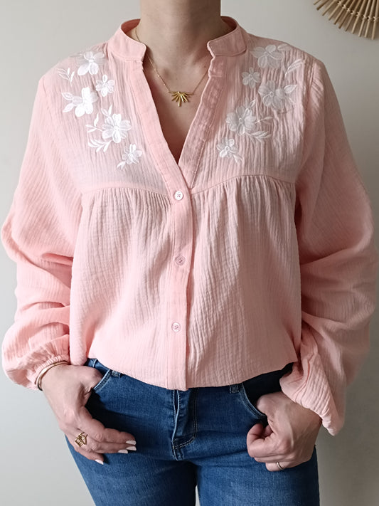 Chemisier Céléna Abricot