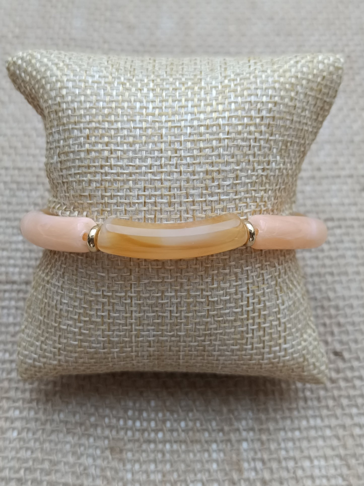 Bracelet élastique résine pêche