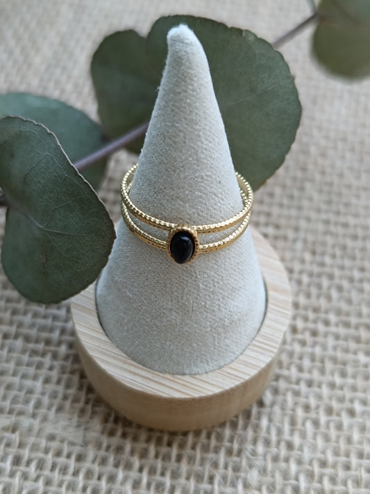 Bague Lilou noire