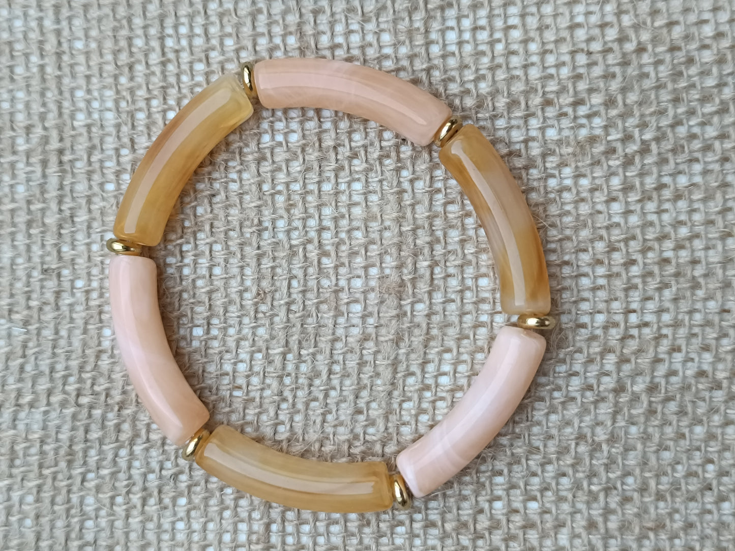 Bracelet élastique résine pêche